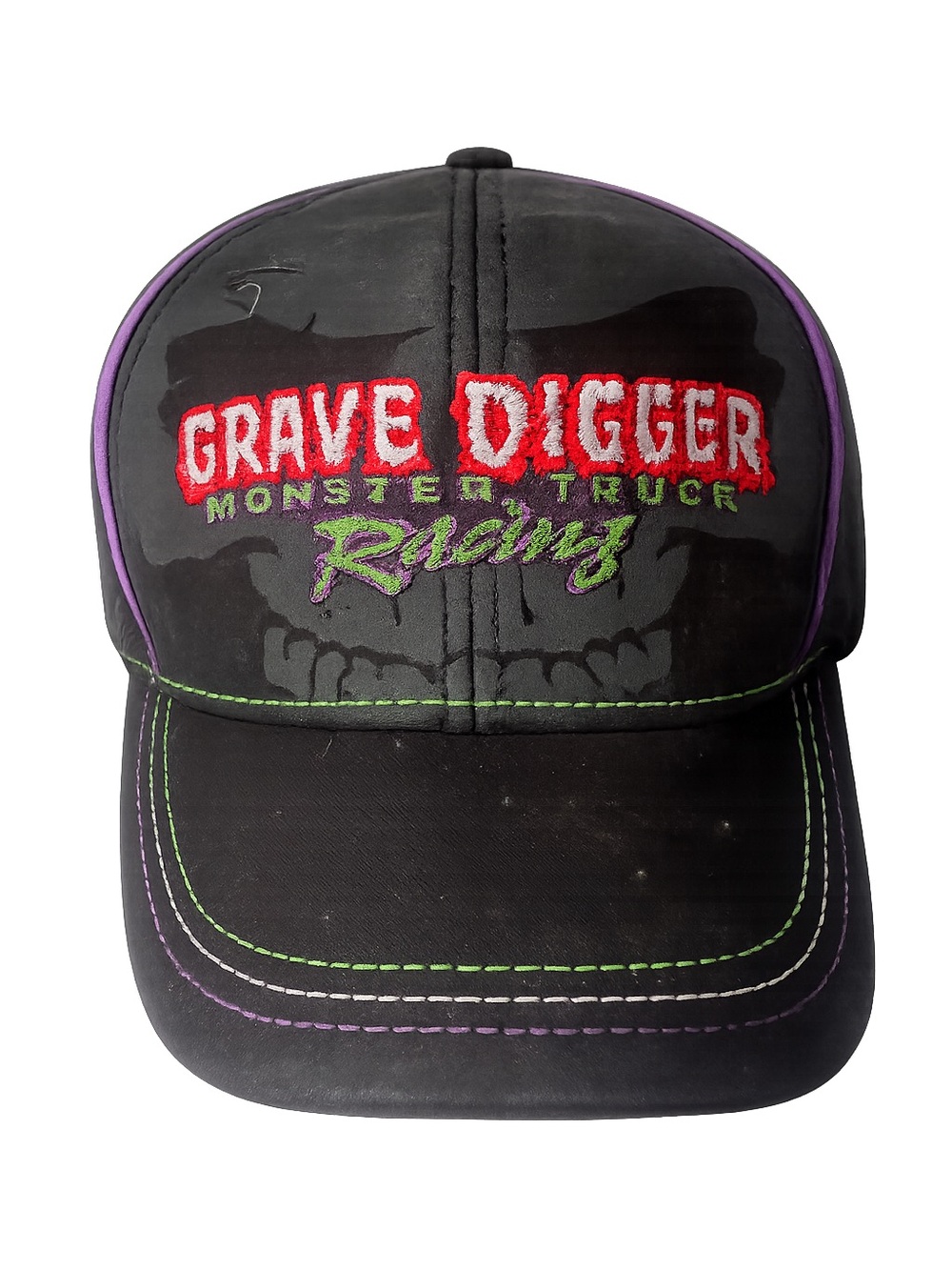 Grave Digger Racing Black Embroidered Monster Truck Hat